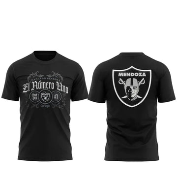 Las Vegas Raiders Fernando Mendoza Black El Numero Uno Shirt