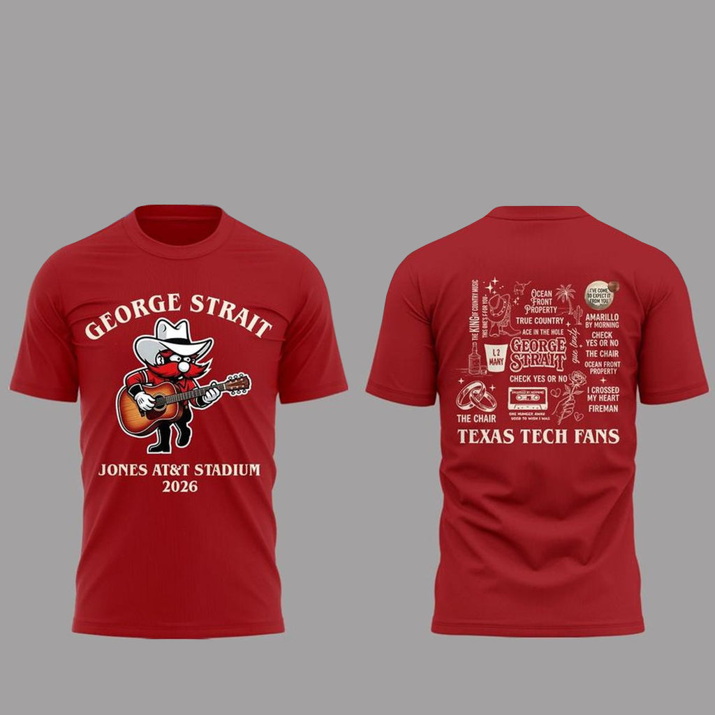 Texas Tech Red Raiders x George Strait 2026 Ocean Front Concert Shirt