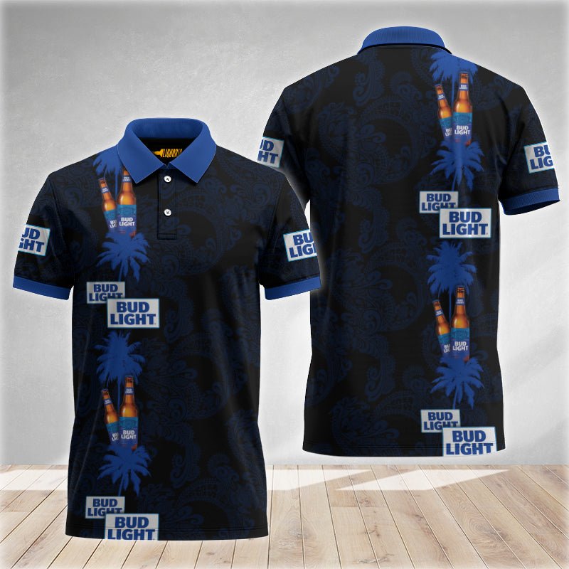 Tropical Bud Light Is With You Polo Shirt