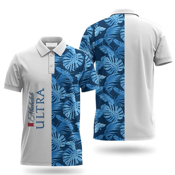 Michelob Ultra Swiss Cheese Leaf Polo Shirt