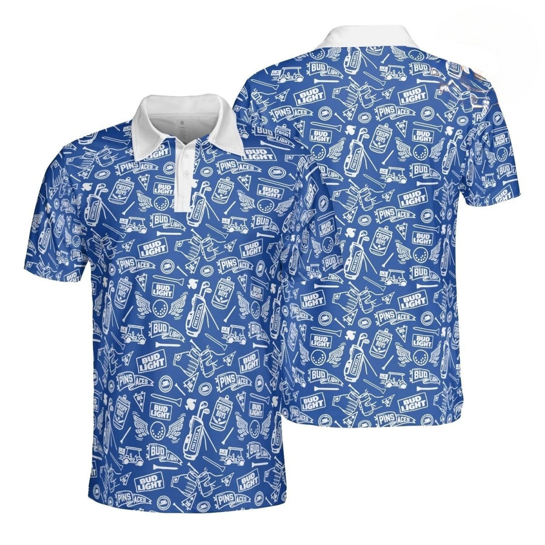 Bud Light Doodle Art Polo Shirt