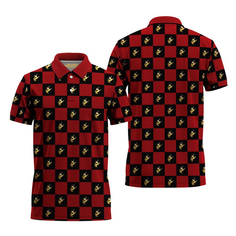 Remy Martin Collab Gingham Polo Shirt