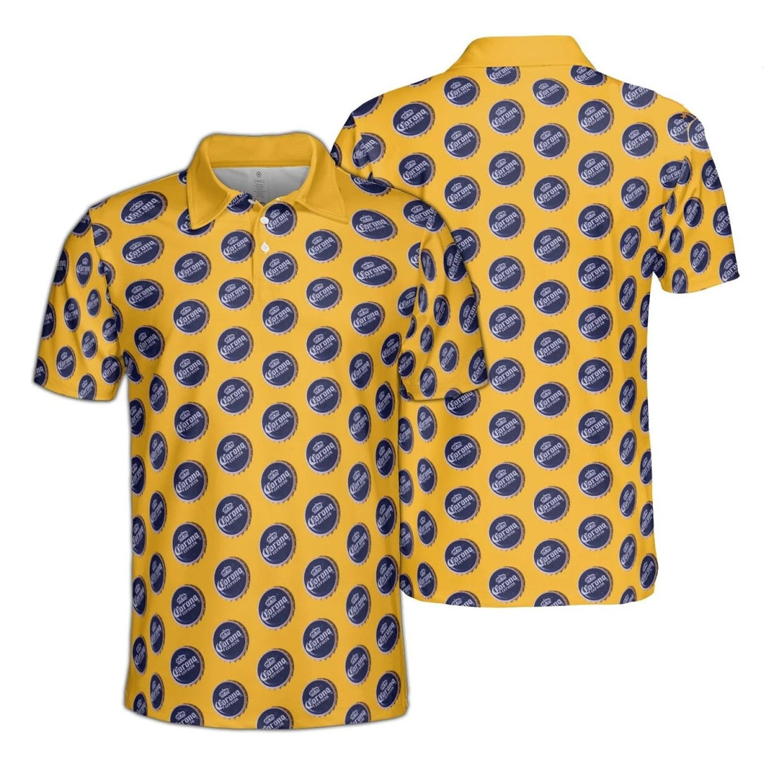 Corona Extra Bottle Cap Polo Shirt