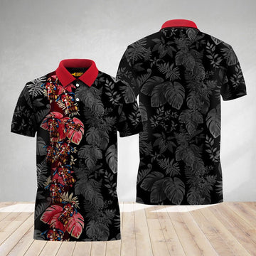 Captain Morgan Tropical Alocasia Polo Shirt