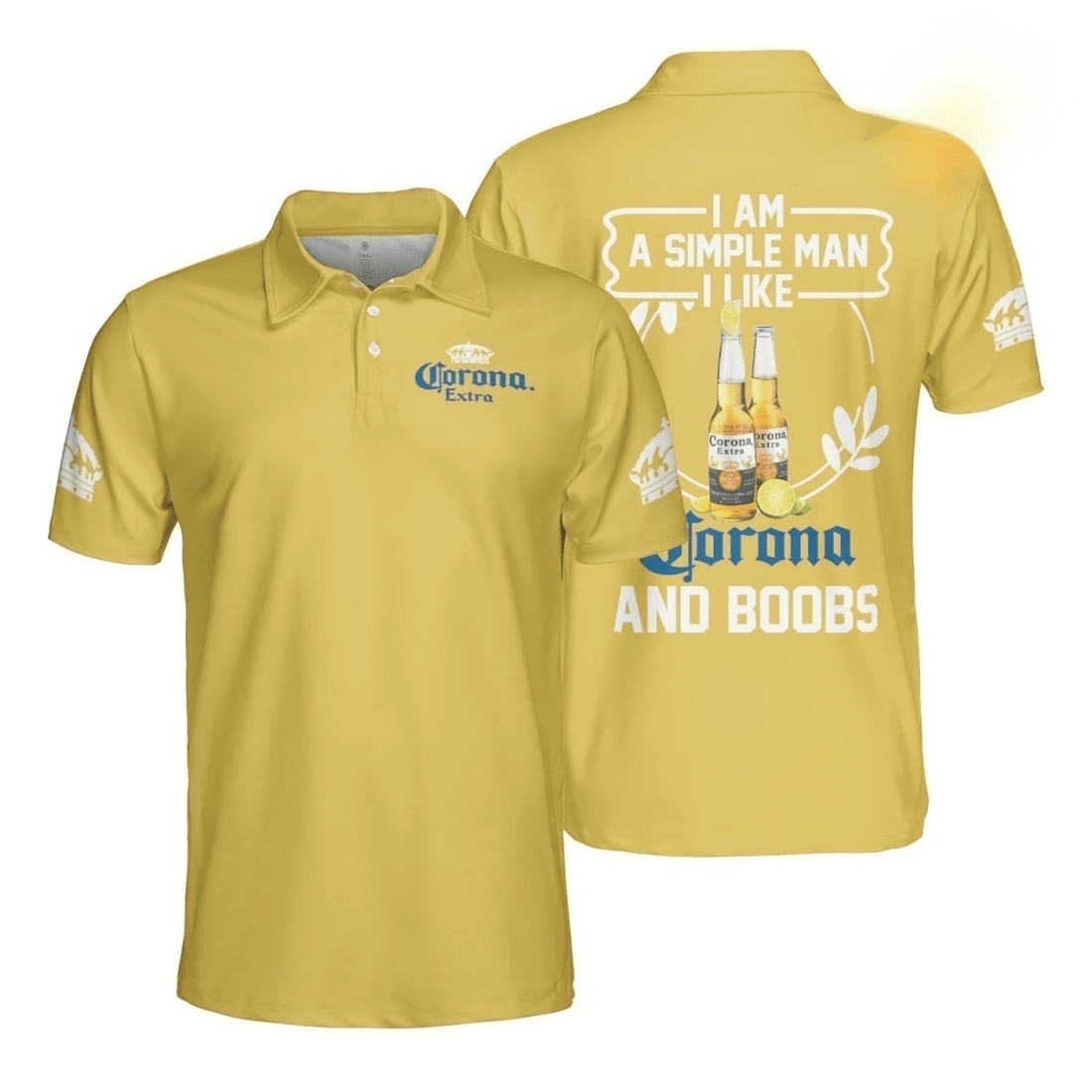 Corona Extra And Boobs Polo Shirt