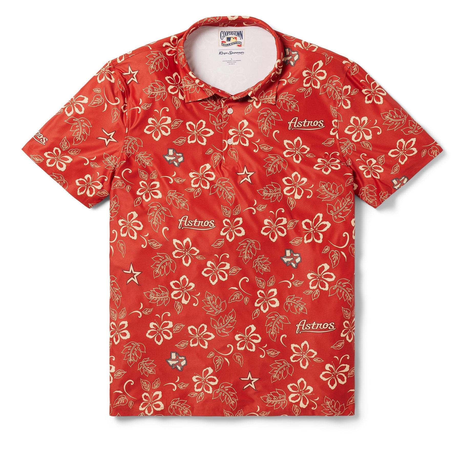 HOUSTON ASTROS COOPERSTOWN PERFORMANCE POLO