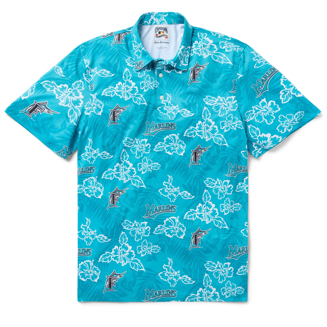 Florida Marlins Cooperstown Performance Polo