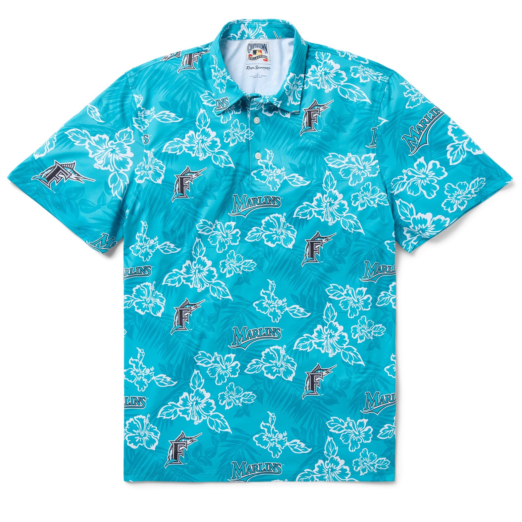 Florida Marlins Cooperstown Performance Polo
