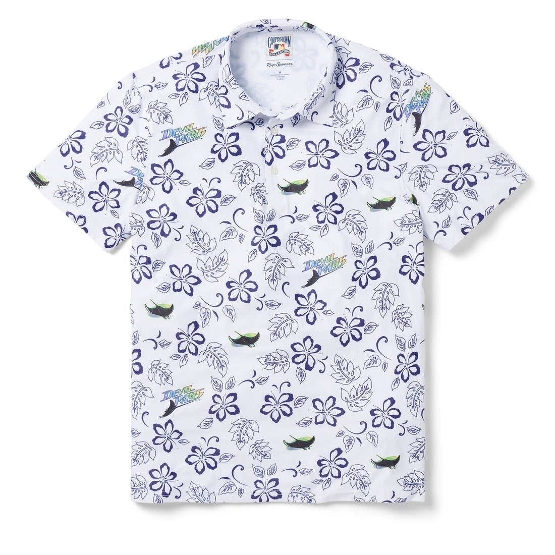 TAMPA BAY DEVIL RAYS COOPERSTOWN PERFORMANCE POLO