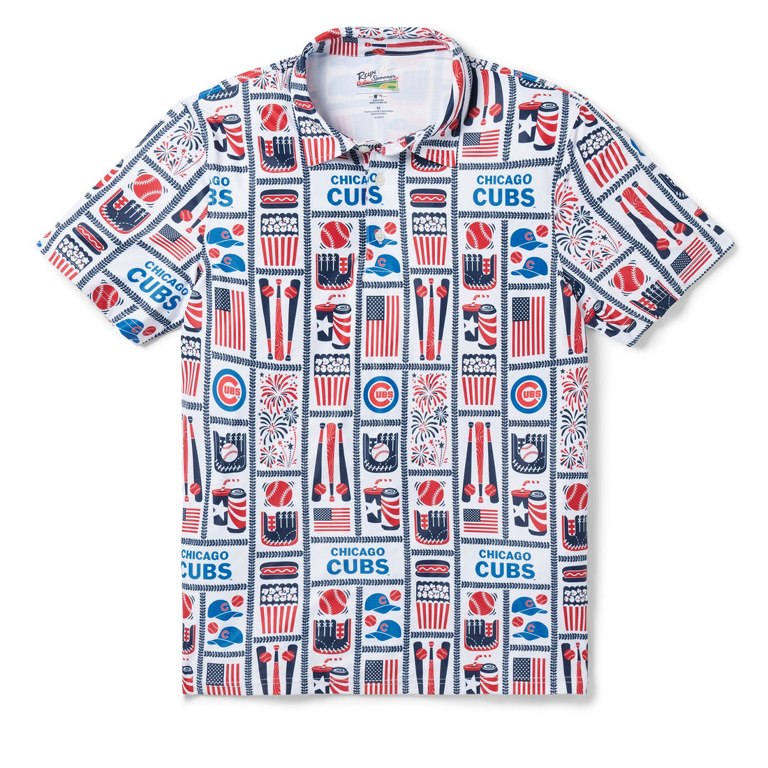 CHICAGO CUBS AMERICANA PERFORMANCE POLO