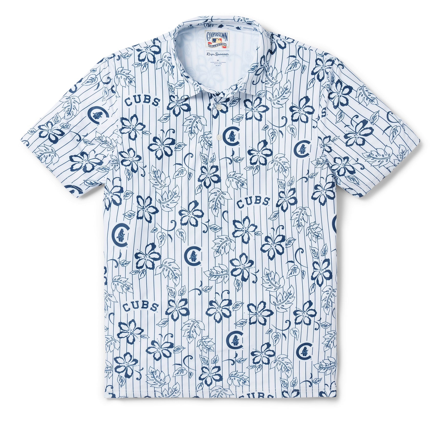 CHICAGO CUBS COOPERSTOWN PERFORMANCE POLO