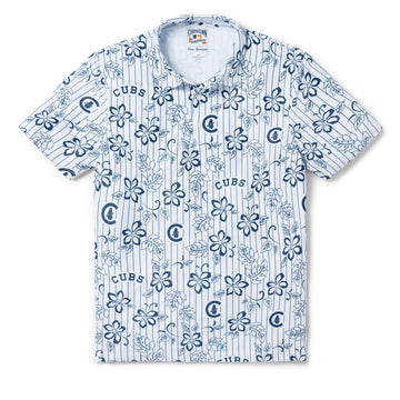 CHICAGO CUBS COOPERSTOWN PERFORMANCE POLO