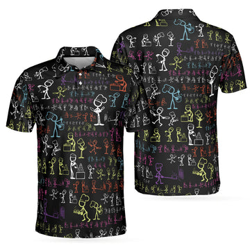 Stickfigures Chef Doodling Cooking Best Polo Shirt