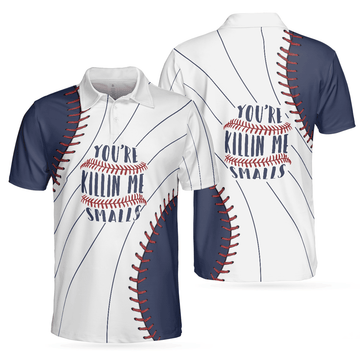 You're Killin Me Smalls Baseball All Over Print Polo Shirt