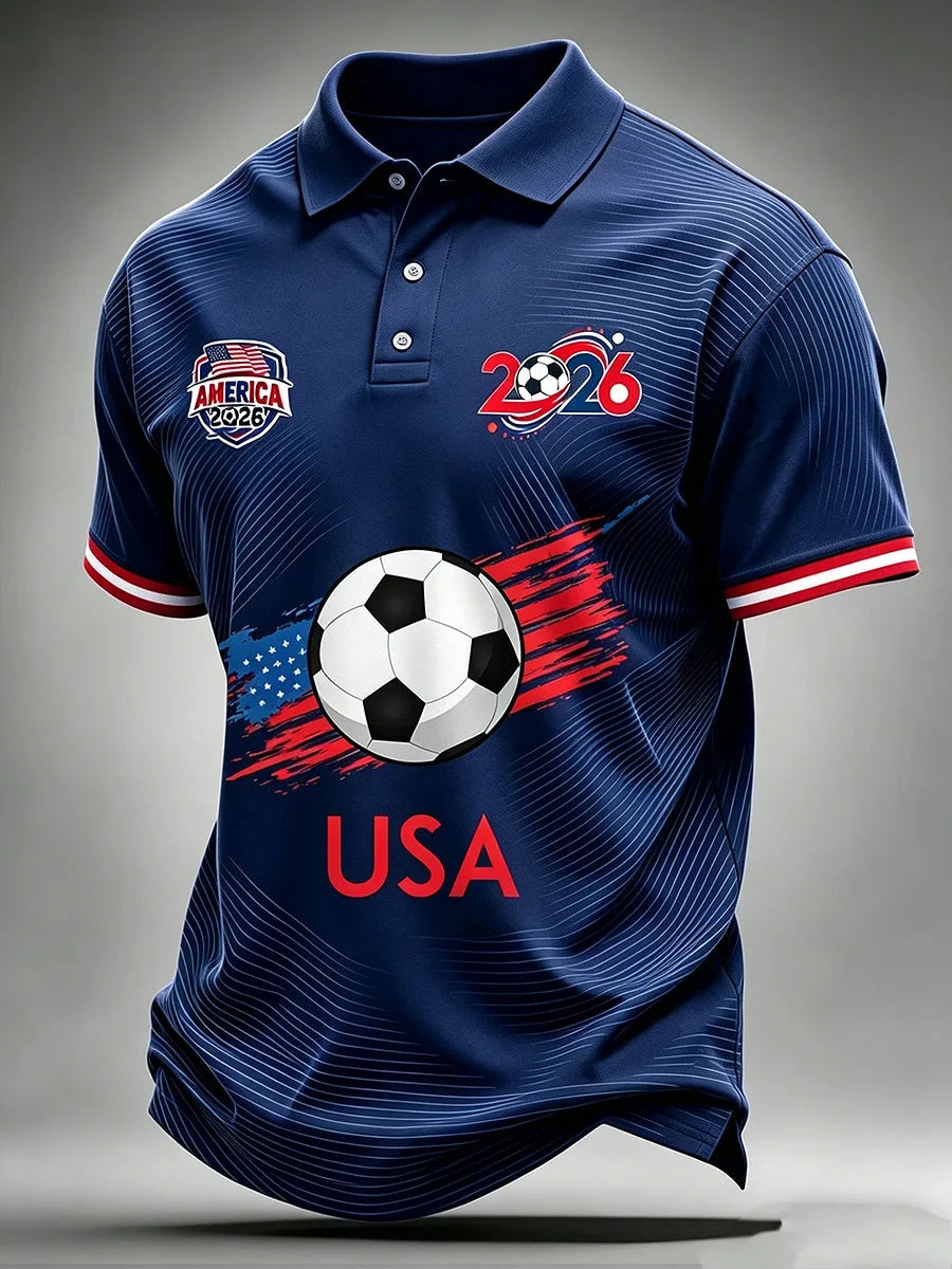 USA Football 2026 World Cup Polo Shirt Game Day Merch Gifts For Boyfriend