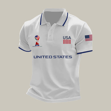 USA 2026 FIFA World Cup Polo Shirt FIFA Club World Cup Bracket Merch Cool Gift For Soccer Lovers