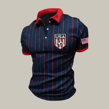 USA 2026 FIFA World Cup Polo Shirt Soccer Clothes Cool Gift For Fans