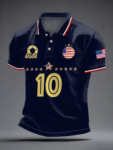USA Football Polo Shirt FIFA World Cup 2026 USA Merch Unique Gift For Him