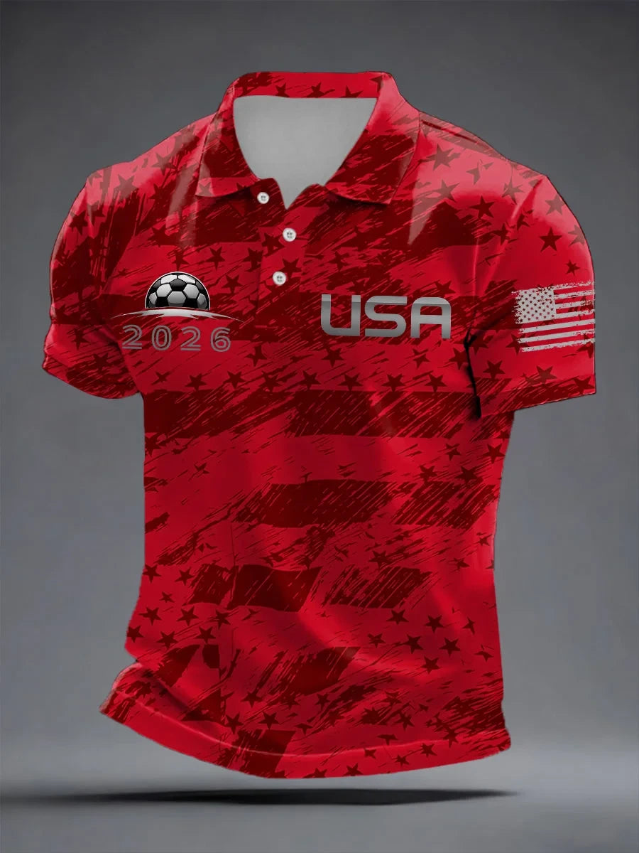 USA Football 2026 World Cup Polo Shirt Game Day Shirt Thoughtful Gift For Sports Lovers