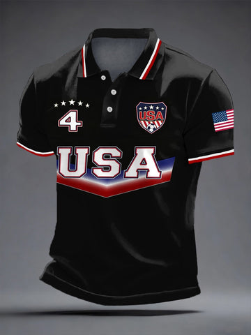 USA Soccer 2026 World Cup Polo Shirt Game Day Merch Gifts For USA Soccer Supporter