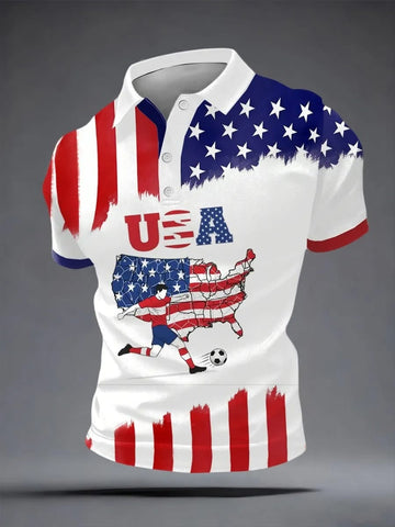 USA World Cup 2026 Polo Shirt Men's Game Day Outfits Gifts For USA Soccer Supporters