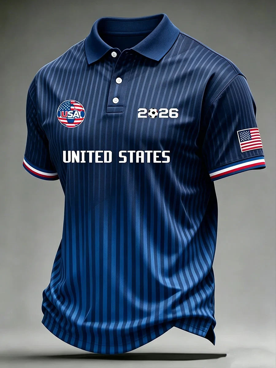 USA Soccer 2026 World Cup Polo Shirt Game Day Clothing Perfect Gifts For Soccer Fans