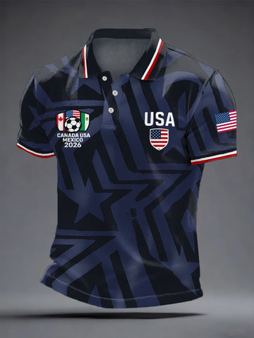 USA Soccer Polo Shirt FIFA World Cup 2026 USA Clothes Unique Gift For Soccer Fans
