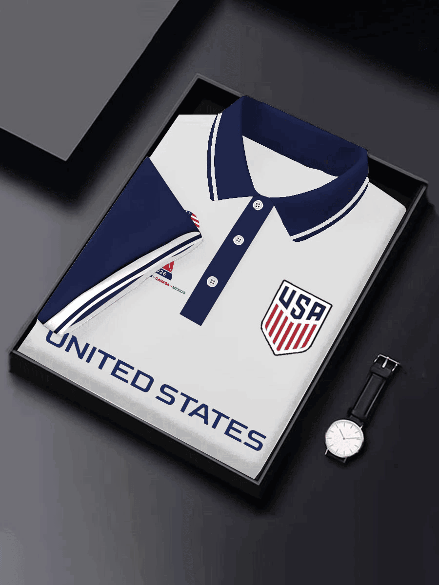 USA Soccer World Cup 2026 Polo Shirt Men's Game Day Merch Apparel Gifts For Team USA Supproters