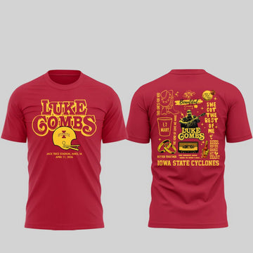 Iowa State Cyclones Luke Combs 2026 Tour Jack Trice Stadium Shirt