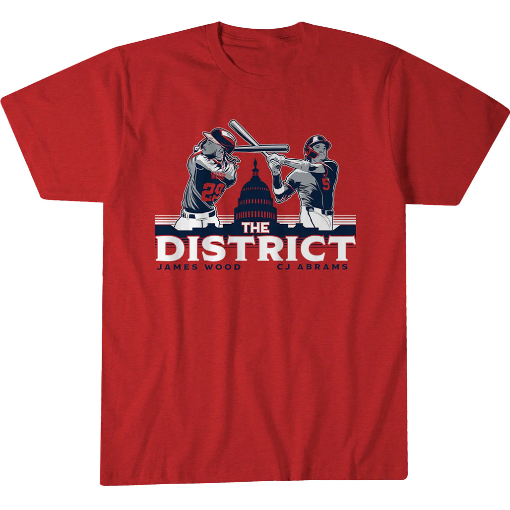 Washington Nationals James Wood &amp; CJ Abrams The District T-Shirt