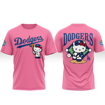 Los Angeles Dodgers x Hello Kitty Night 2026 Pink Shirt