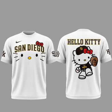 San Diego Padres x Hello Kitty Night 2026 White Shirt