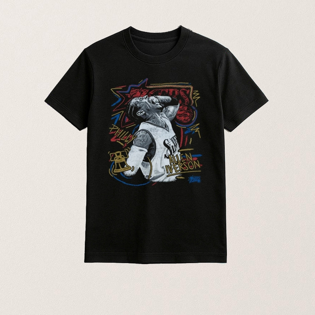 Allen Iverson Philadelphia 76ers Chalked Up Shirt