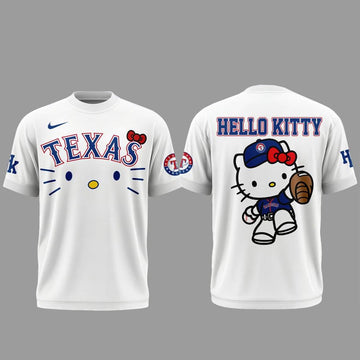 Texas Rangers x Hello Kitty Night 2026 White Shirt