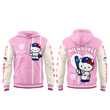 Milwaukee Brewers x Hello Kitty 2026 Pink Hoodie
