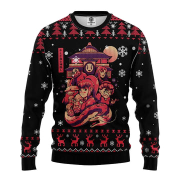 Ghibli Spirited Away Anime Ugly Christmas Sweater ? Usalast