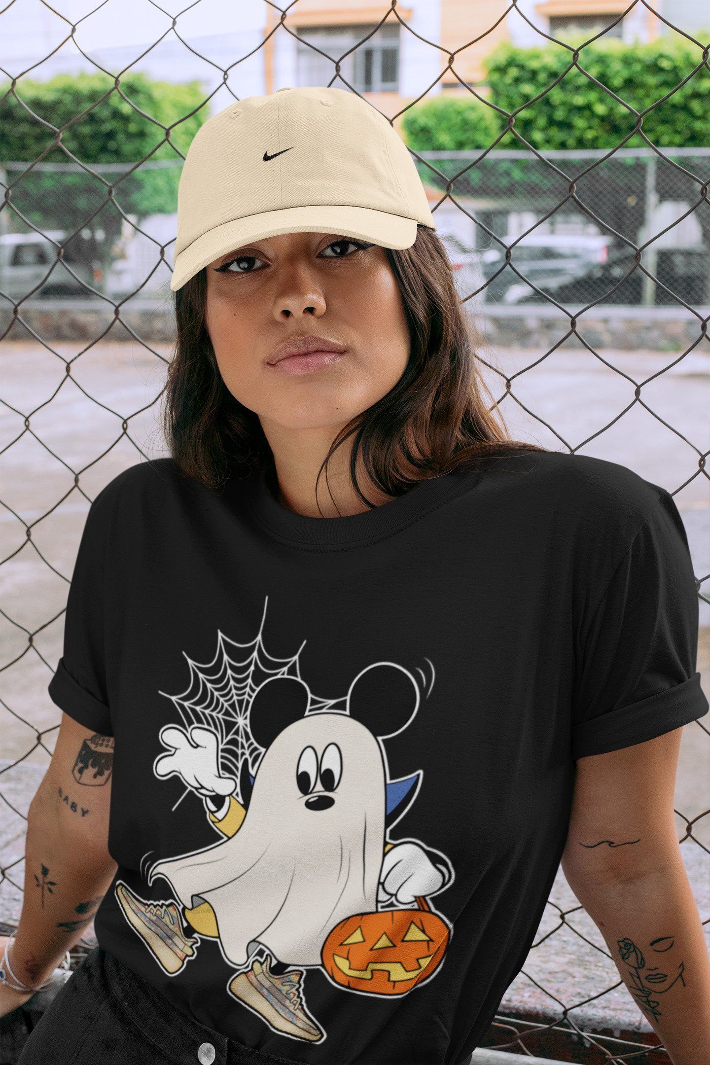 Ghost Mouse Unisex Tops - Yeezy 350 MX Oat