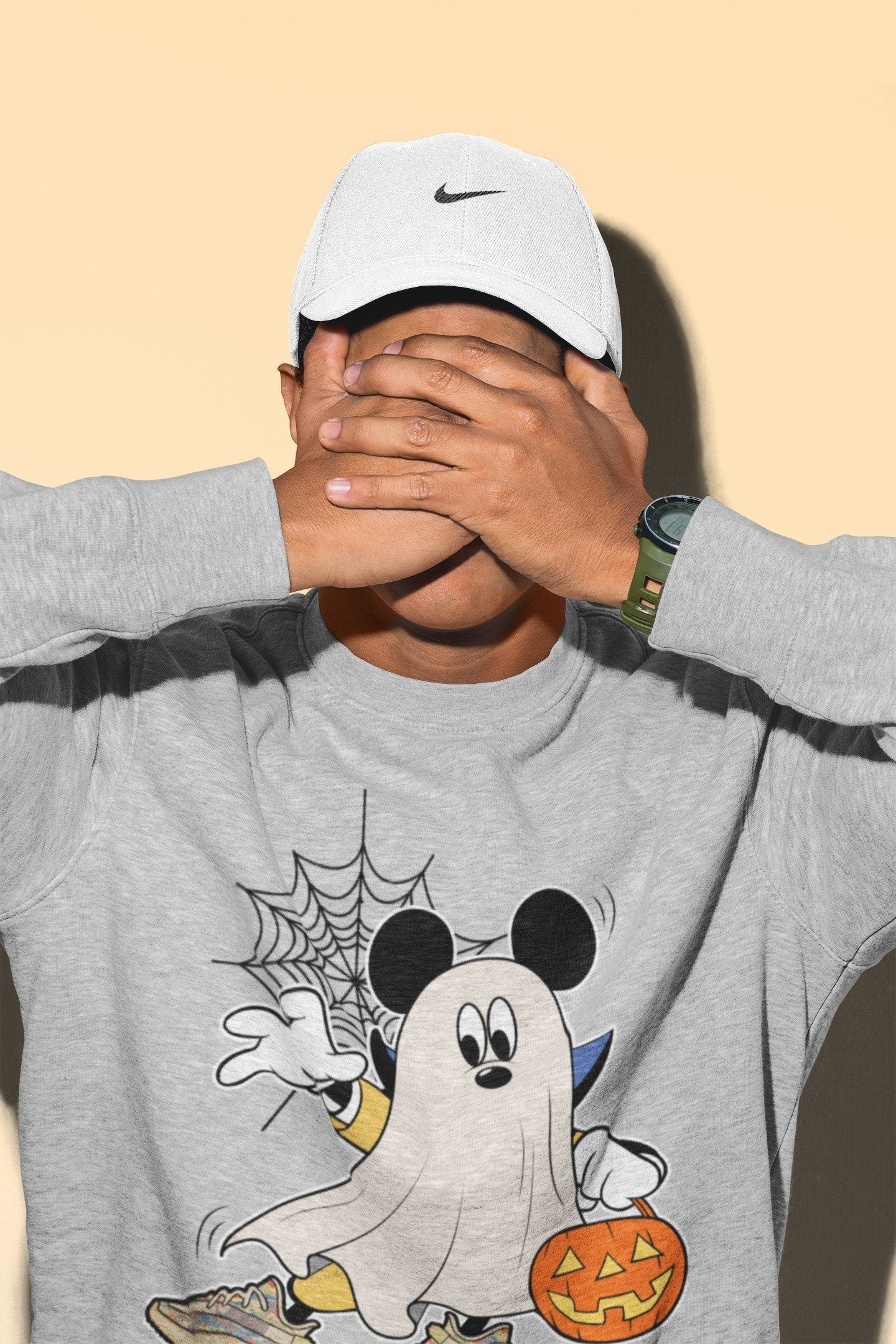 Ghost Mouse Unisex Tops - Yeezy 350 MX Oat
