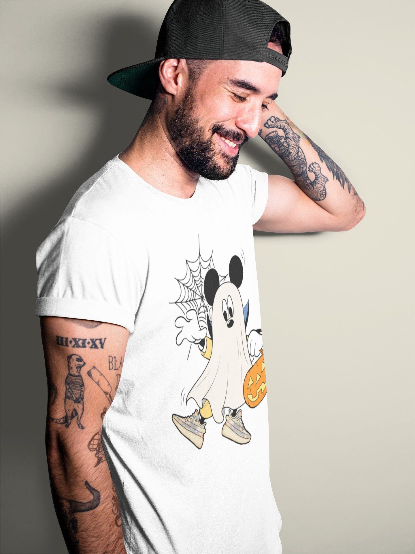 Ghost Mouse Unisex Tops - Yeezy 350 MX Oat