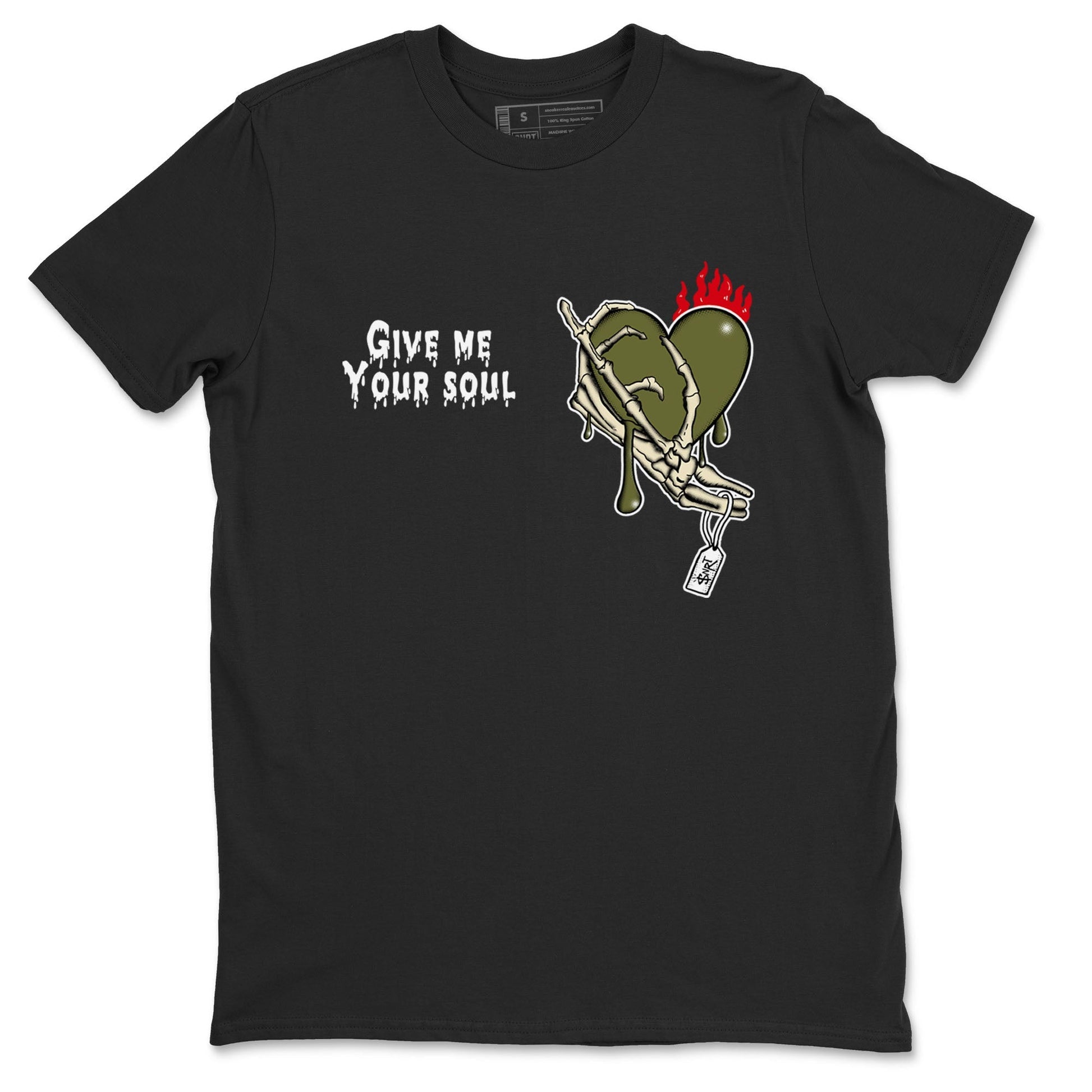 Give Me Your Soul Sneaker Tees - Air Jordan 1 Travis Scott Medium Olive