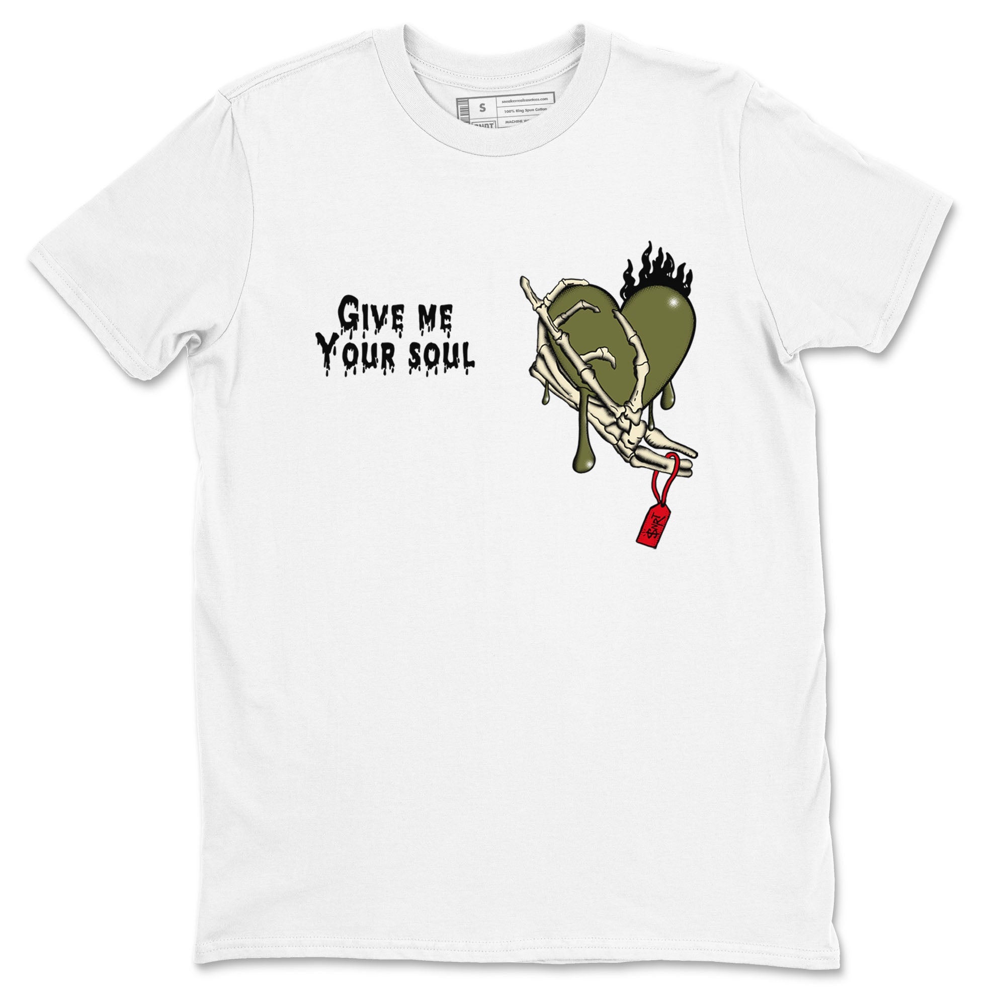 Give Me Your Soul Sneaker Tees - Air Jordan 1 Travis Scott Medium Olive