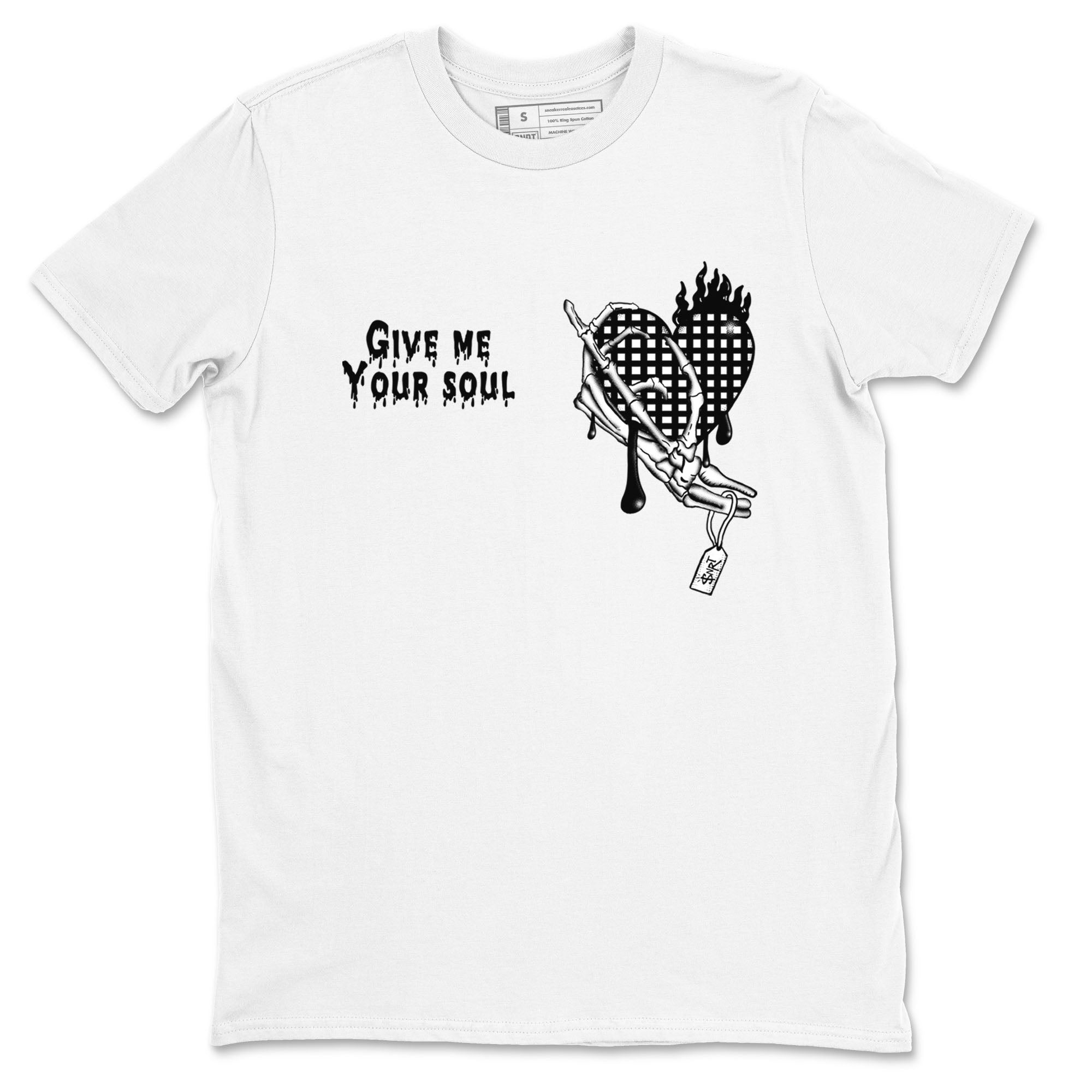 Give Me Your Soul Sneaker Tees - Air Jordan 4 White Thunder