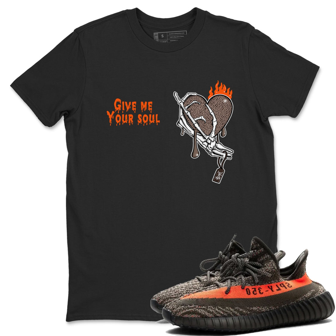 Give Me Your Soul Sneaker Tees - Yeezy 350 Carbon Beluga