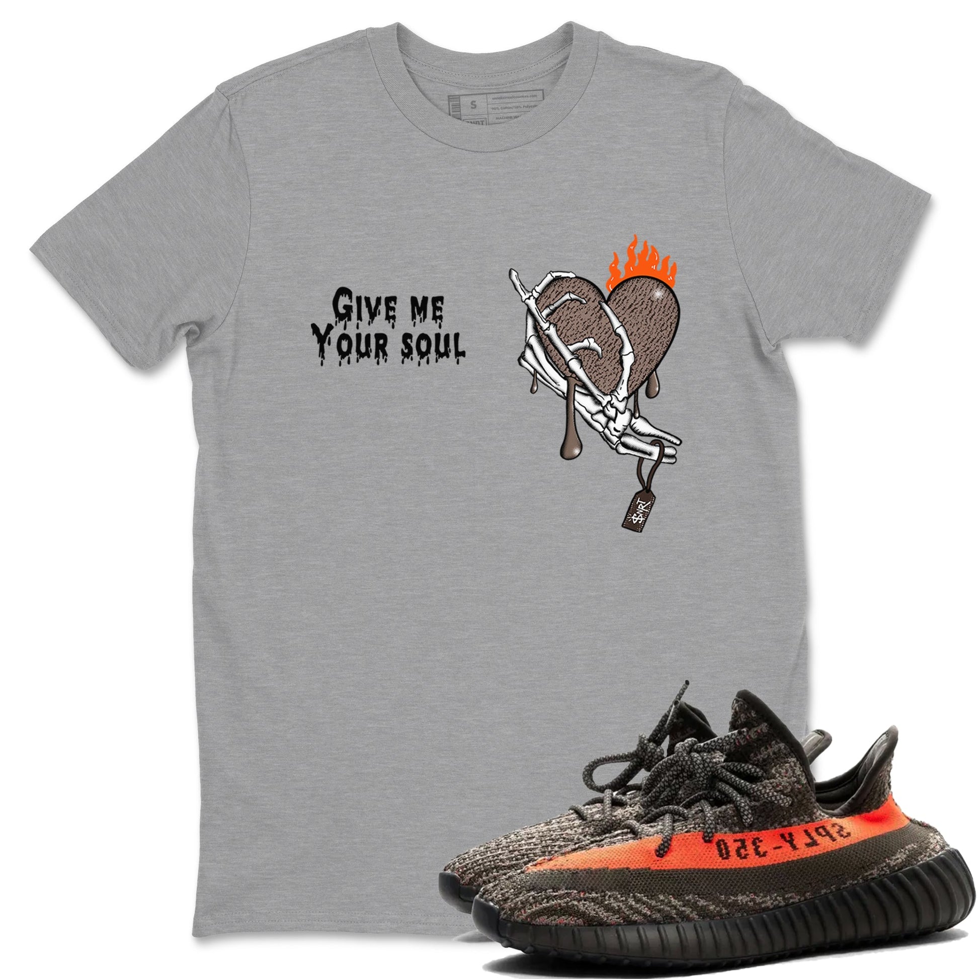 Give Me Your Soul Sneaker Tees - Yeezy 350 Carbon Beluga