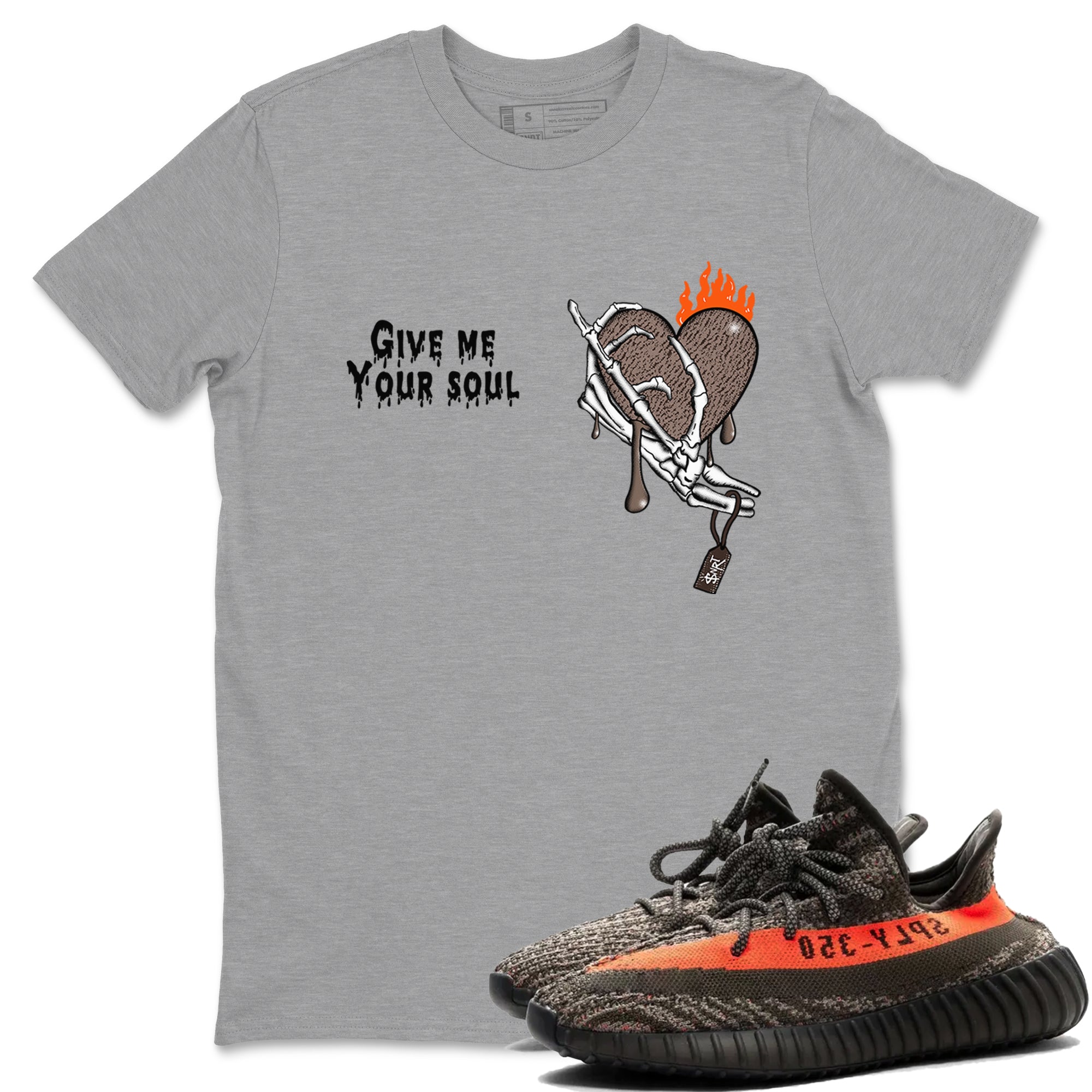 Give Me Your Soul Sneaker Tees - Yeezy 350 Carbon Beluga