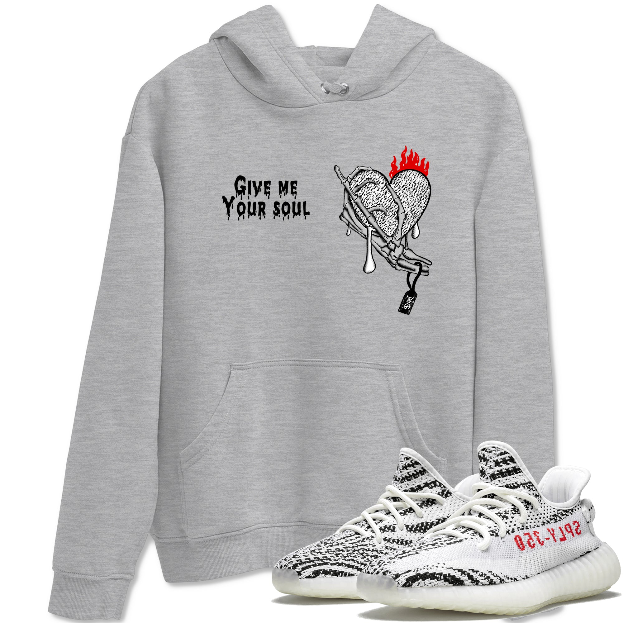 Give Me Your Soul Sneaker Tees - Yeezy 350 Zebra
