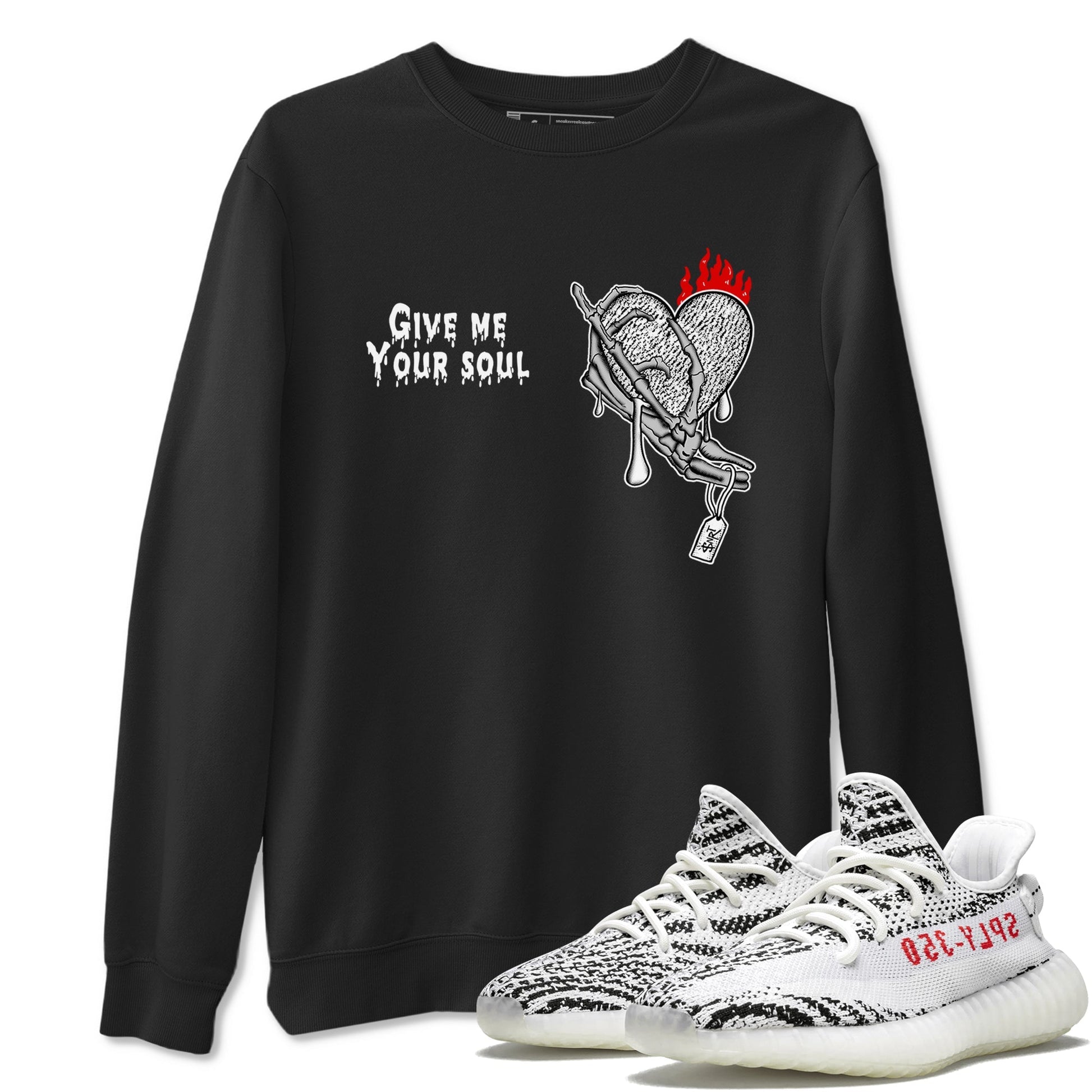 Give Me Your Soul Sneaker Tees - Yeezy 350 Zebra
