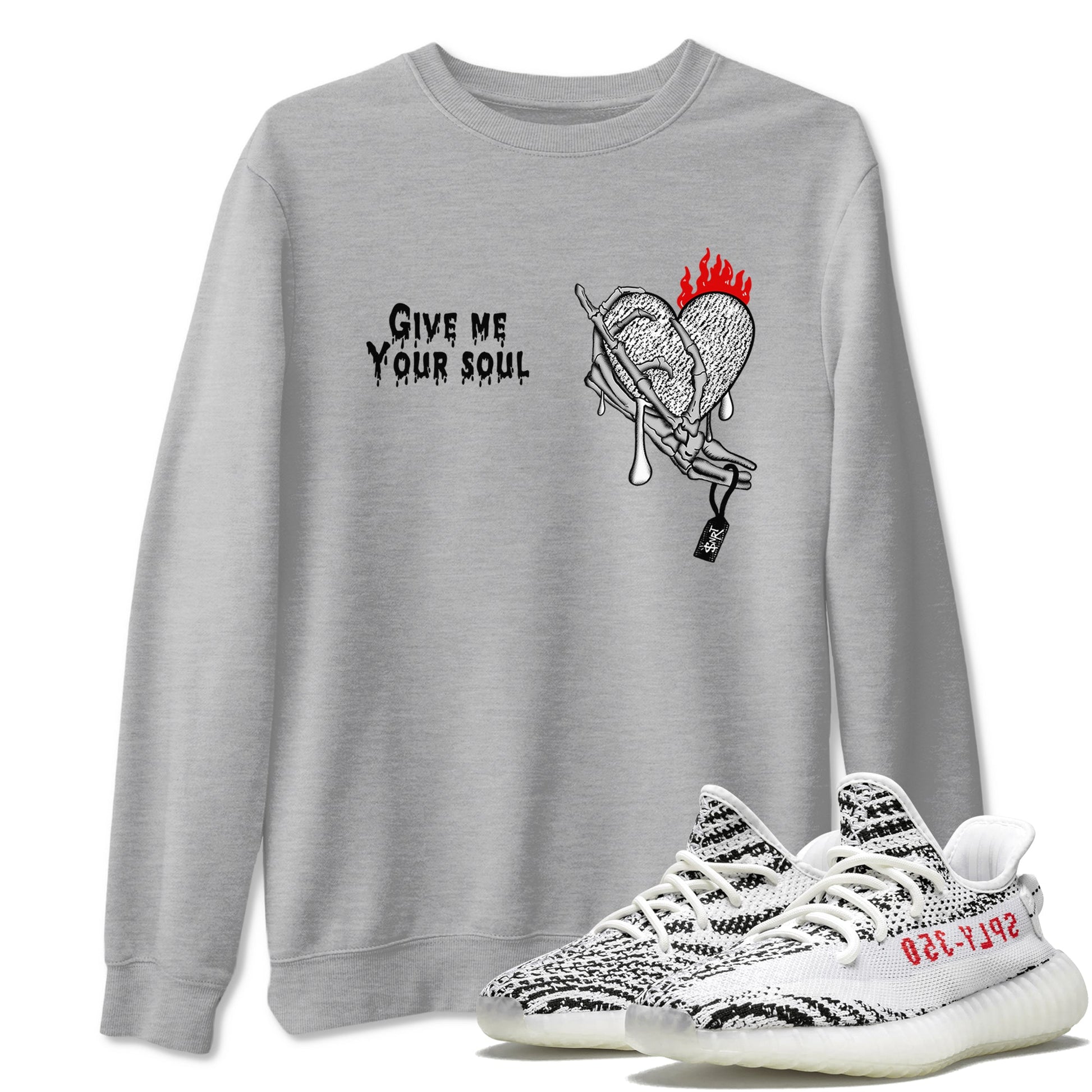 Give Me Your Soul Sneaker Tees - Yeezy 350 Zebra