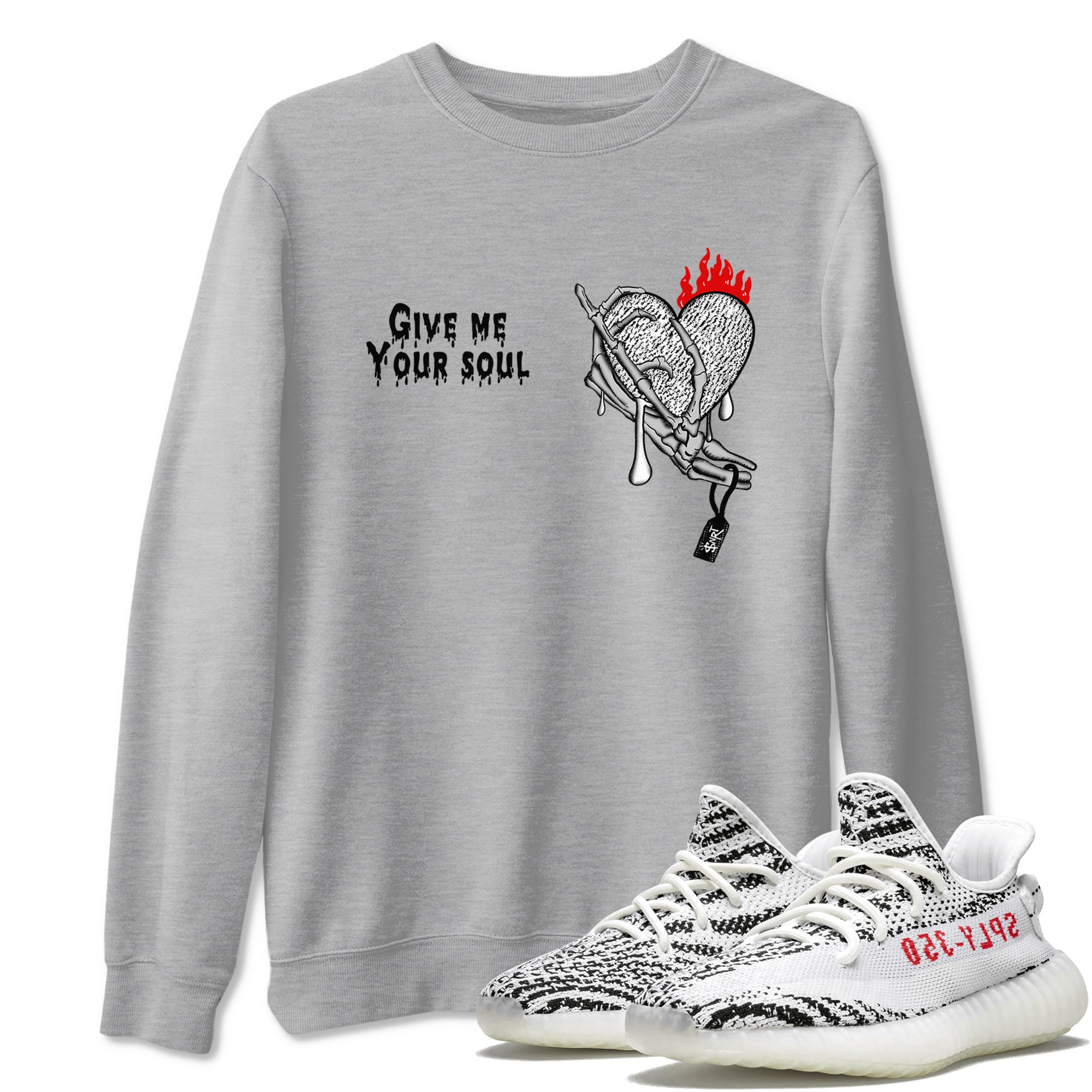 Give Me Your Soul Sneaker Tees - Yeezy 350 Zebra