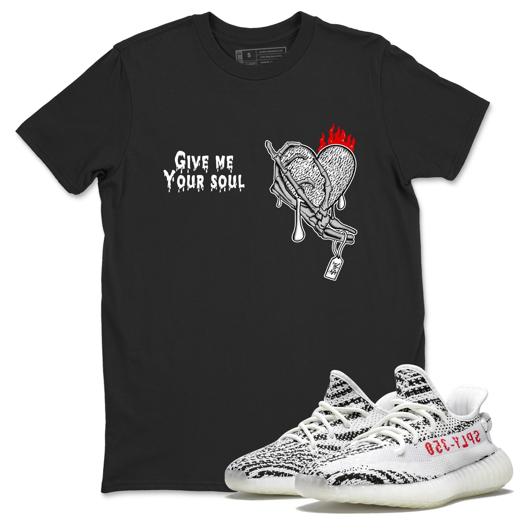 Give Me Your Soul Sneaker Tees - Yeezy 350 Zebra
